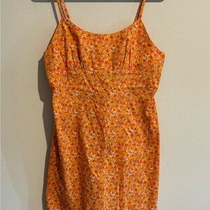 Flower print dress